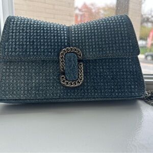 Marc Jacobs Blue Textured Clutch